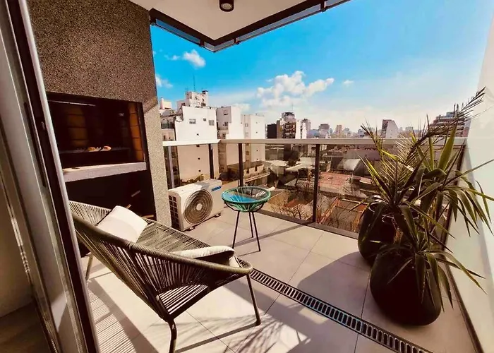 Moderno Estudio Con Balcon Y Parrilla En Palermo
